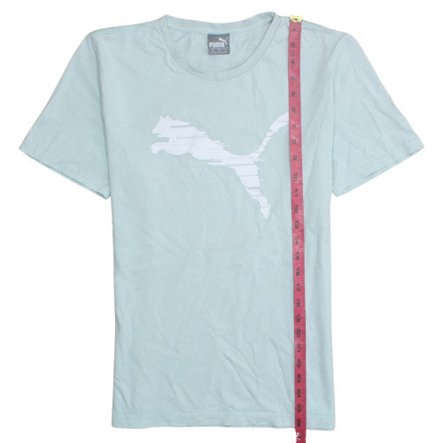 Puma Men's Blue Graphic Logo Sports T-Shirt Size M
