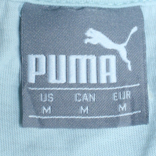 Puma Men's Blue Graphic Logo Sports T-Shirt Size M
