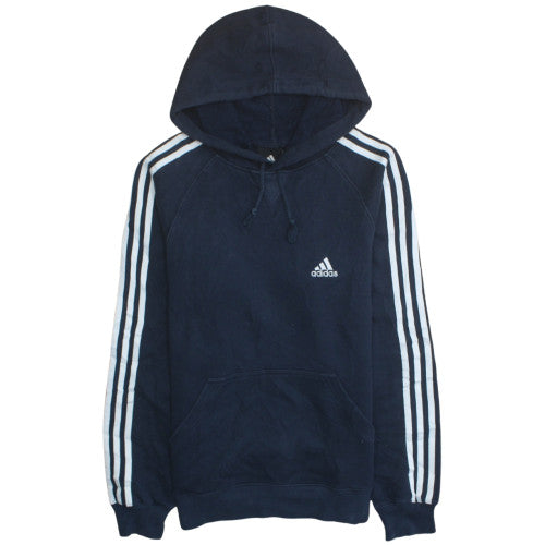 Adidas Men's Blue Pullover Hoodie Medium Regular Fit Sportswear