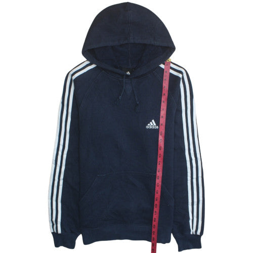 Adidas Men's Blue Pullover Hoodie Medium Regular Fit Sportswear