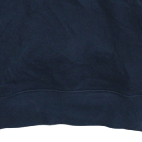 Adidas Men's Blue Pullover Hoodie Medium Regular Fit Sportswear