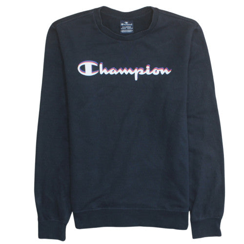 Champion Boys Black Crew Neck Pullover Sweatshirt 13-14 Years