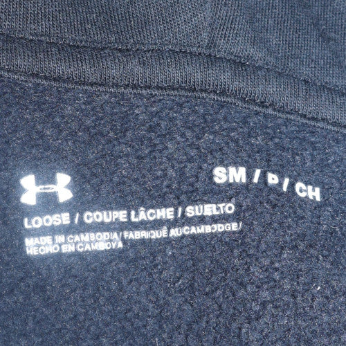 Under Armour Mens Black Full Zip Hoodie Size S Relaxed Fit