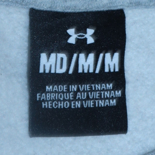 Under Armour Men's Grey Medium Pullover Sweatshirt Regular Fit