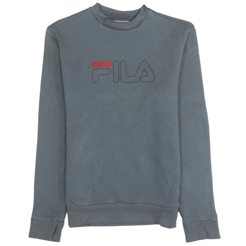 Fila Men's Grey XS Crew Neck Pullover Sweatshirt