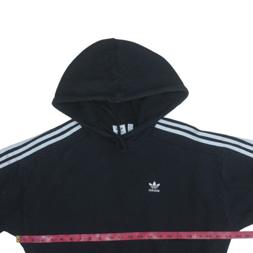 Adidas Women Black Size 8 Hoodie Pullover Hooded Sweatshirt