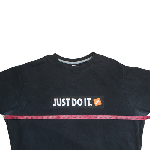 Nike Men's Black Just Do It Crew Neck Sweatshirt 2XL Pullover