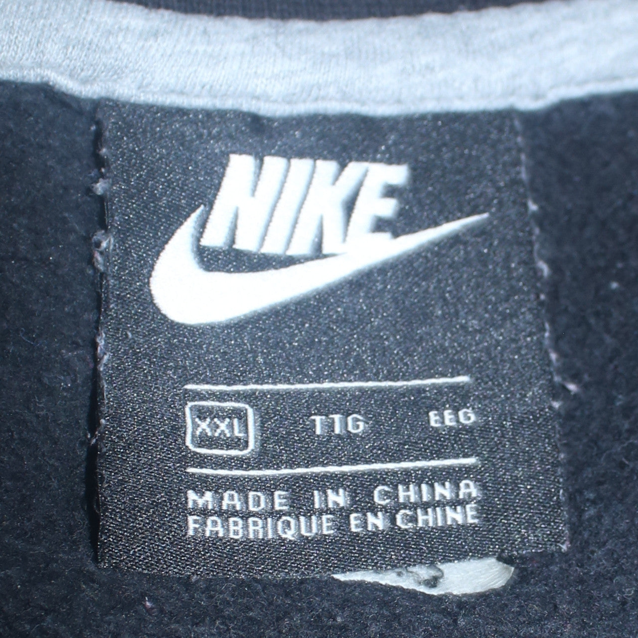 Nike Men's Black Just Do It Crew Neck Sweatshirt 2XL Pullover