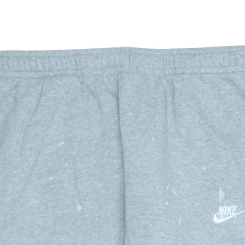 Nike Men's Grey Regular Fit Fleece Sweatpants L