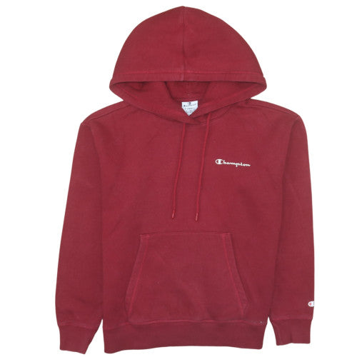 Champion Men's Red XS Pullover Hoodie with Logo