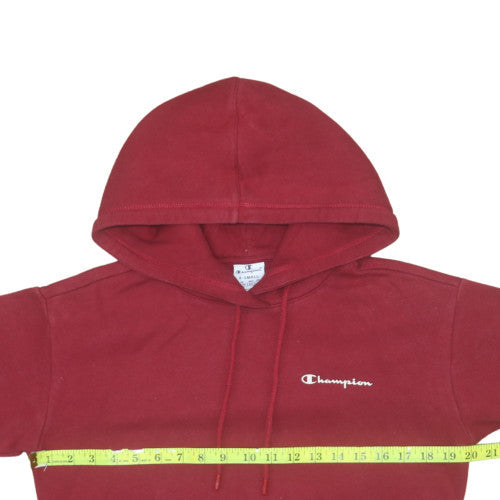 Champion Men's Red XS Pullover Hoodie with Logo
