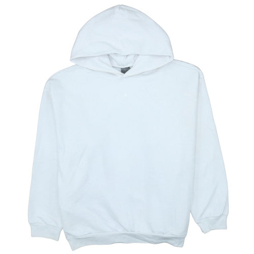 Adidas Men's White Pullover Hoodie M Basketball Fleece Sweatshirt