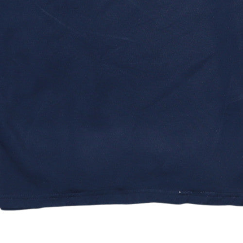 Nike Men Blue Dri-Fit 1/4 Zip Athletic Sweatshirt S