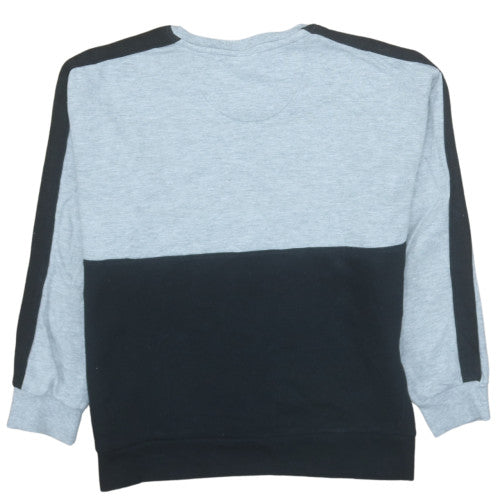 Ellesse Womens XS Grey Pink Black Crew Neck Pullover Sweatshirt