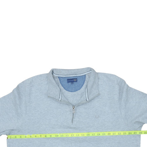Lincoln Men's Grey 2XL 1/4 Zip Pullover Sweatshirt Regular Fit