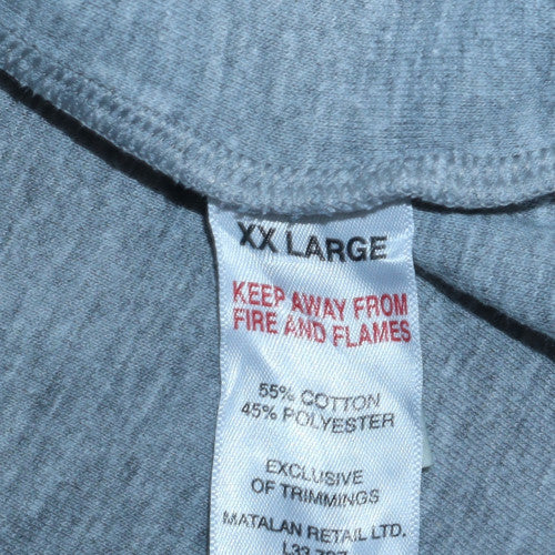Lincoln Men's Grey 2XL 1/4 Zip Pullover Sweatshirt Regular Fit
