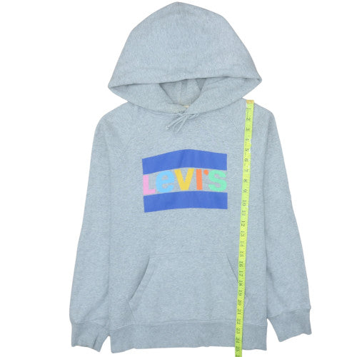 Levi's Men's Grey Logo Pullover Hoodie Size S