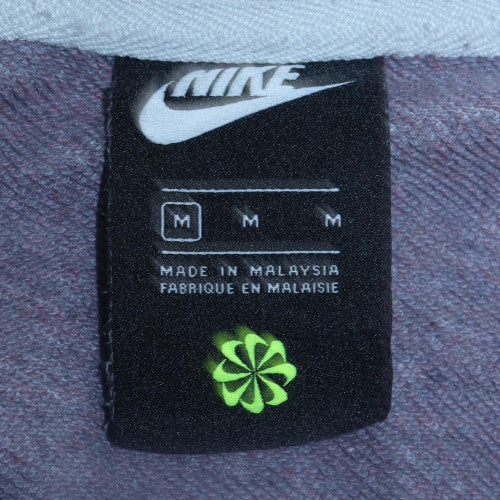 Nike Men's White Full Zip Hoodie Size M Fleece Regular Fit