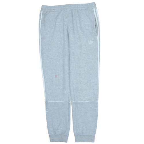 Adidas Mens Grey L Sweatpants Jogger Trousers Elastic Waist