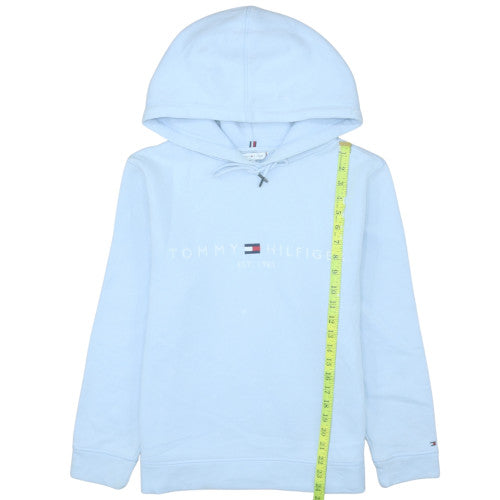 Tommy Hilfiger Men's Blue Pullover Hoodie M Graphic Logo Fleece