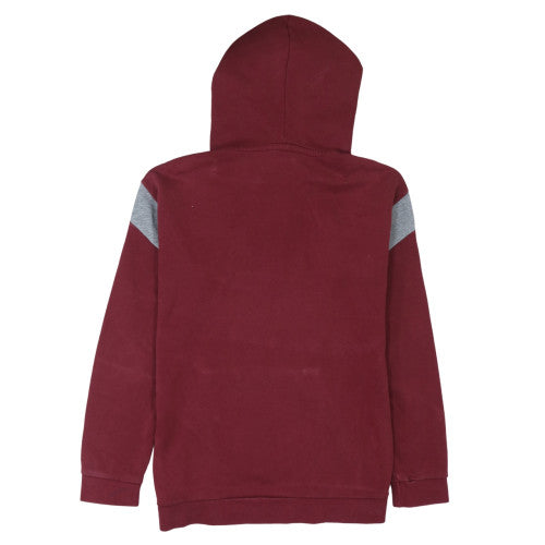 Nike Air Men's Burgundy Half Zip Hoodie Size S Cotton Blend