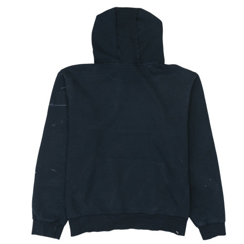 Puma Mens Black Pullover Hoodie L Logo Sports Fleece Sweatshirt