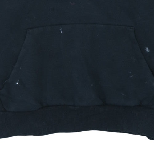 Puma Mens Black Pullover Hoodie L Logo Sports Fleece Sweatshirt