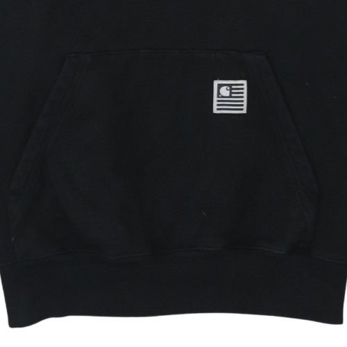 Carhartt Men’s Black Pullover Hoodie Small Graphic Streetwear