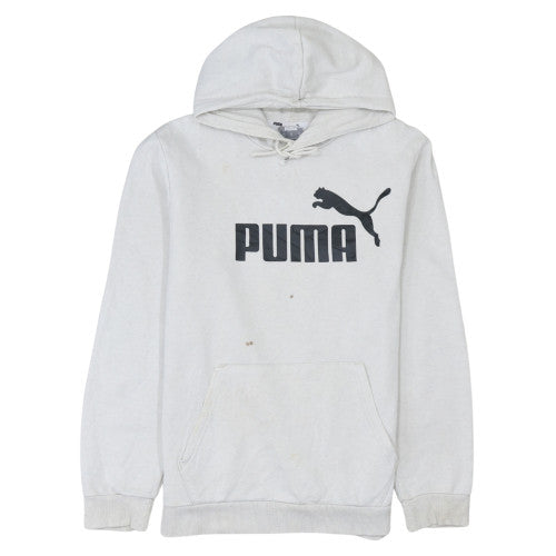 Puma Women's White Hoodie Medium Pullover Hooded Sweatshirt