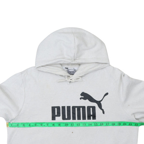 Puma Women's White Hoodie Medium Pullover Hooded Sweatshirt