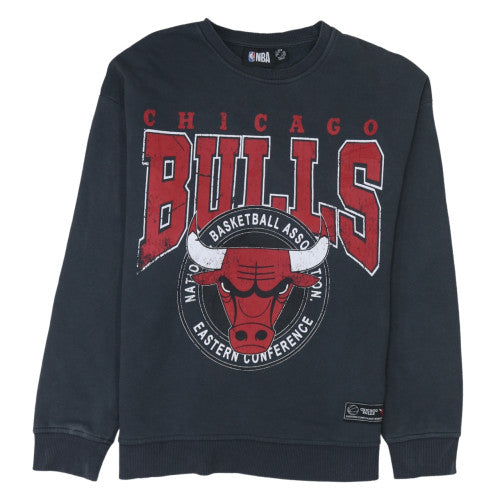 NBA Chicago Bulls Black Sweatshirt Women 2XS Crew Neck Pullover
