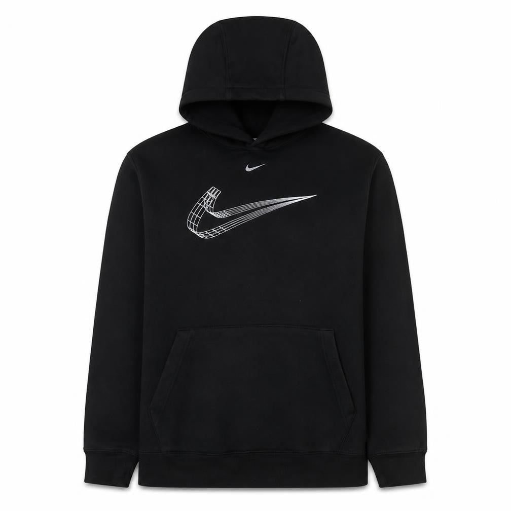 Nike Mens Black Pullover Hoodie L Sports Fleece Sweatshirt