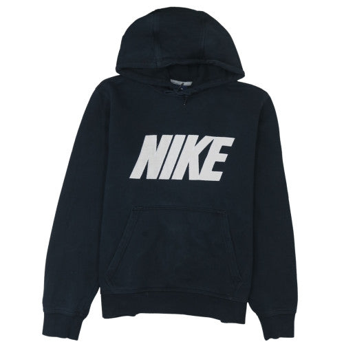Nike Men's Black Pullover Hoodie M Fleece Logo Sportswear