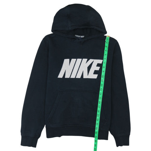 Nike Men's Black Pullover Hoodie M Fleece Logo Sportswear