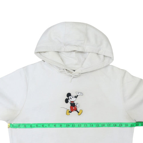 Disney Women’s White Mickey Mouse Pullover Hoodie Size M