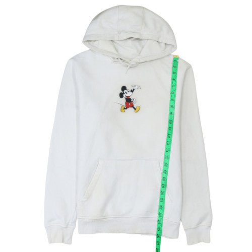 Disney Women’s White Mickey Mouse Pullover Hoodie Size M
