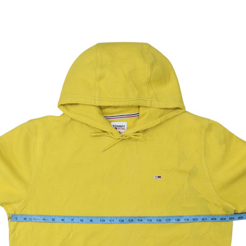 Tommy Jeans Men's Yellow XL Pullover Hoodie with Logo