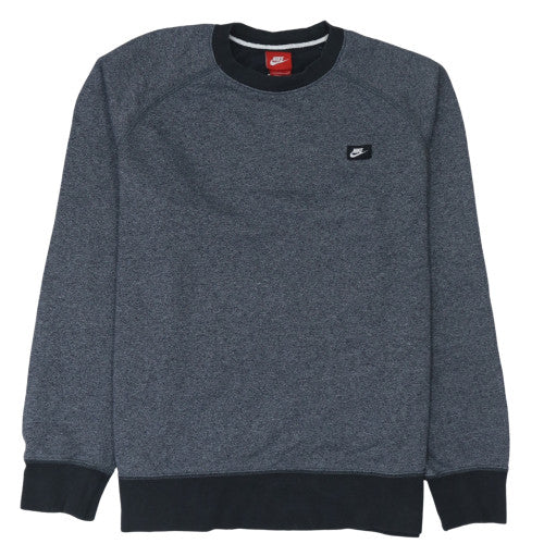 Nike Mens Grey Crew Neck Pullover Sweatshirt L Regular Fit