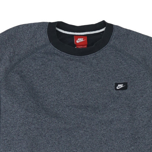 Nike Mens Grey Crew Neck Pullover Sweatshirt L Regular Fit