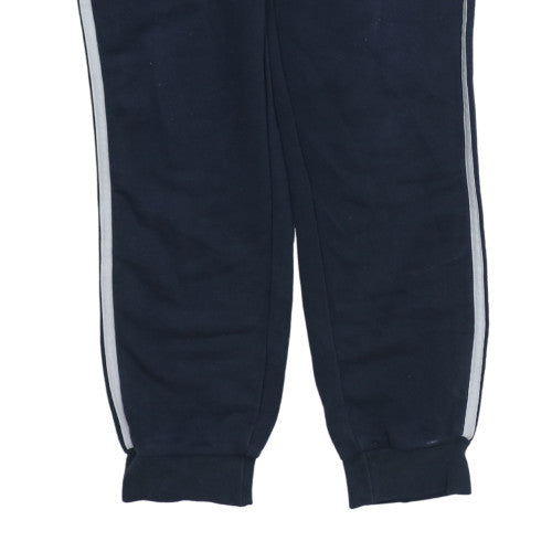 Adidas Women's Blue Jogger Trousers M Fleece Elastic Waist