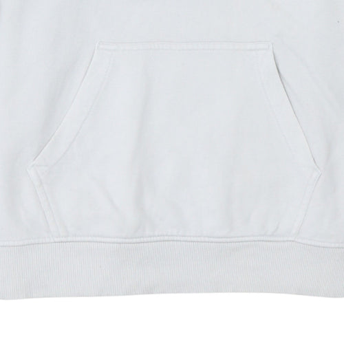 Ellesse Women White Colourblock Hoodie UK 10 Cotton Blend Pullover