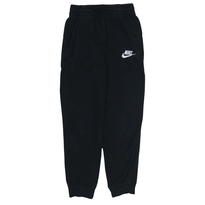 Nike Boys Black Jogger Trousers L 147-158cm Elastic Waist Fleece Sweatpants
