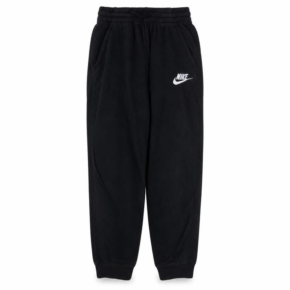 Nike Boys Black Jogger Trousers L 147-158cm Elastic Waist Fleece Sweatpants