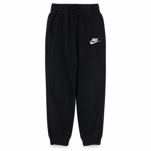 Nike Boys Black Jogger Trousers L 147-158cm Elastic Waist Fleece Sweatpants