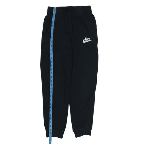 Nike Boys Black Jogger Trousers L 147-158cm Elastic Waist Fleece Sweatpants