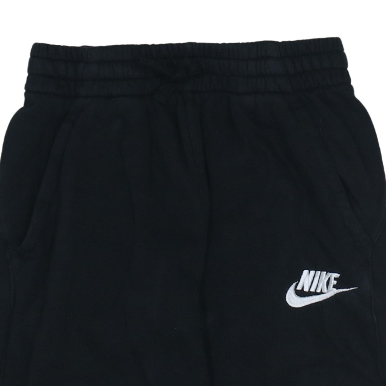 Nike Boys Black Jogger Trousers L 147-158cm Elastic Waist Fleece Sweatpants