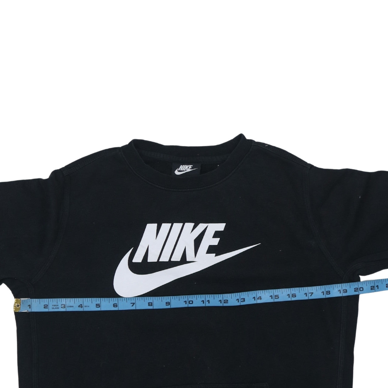 Nike Boys Black XL Sweatshirt Crew Neck Fleece Pullover Logo Print