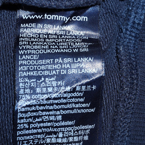 Tommy Hilfiger Men's Blue Logo Tape Crew Neck Sweatshirt Size S