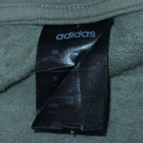 Adidas Men’s Green Pullover Hoodie L Regular Fit Sports Fleece
