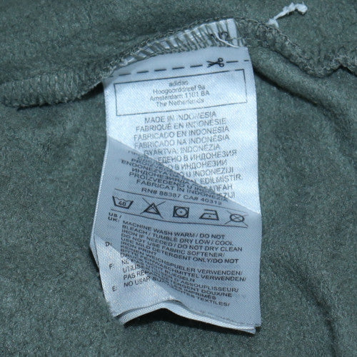 Adidas Men’s Green Pullover Hoodie L Regular Fit Sports Fleece